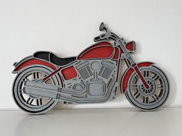 Motorrad als Wandbild - Lakiertes Beispiel